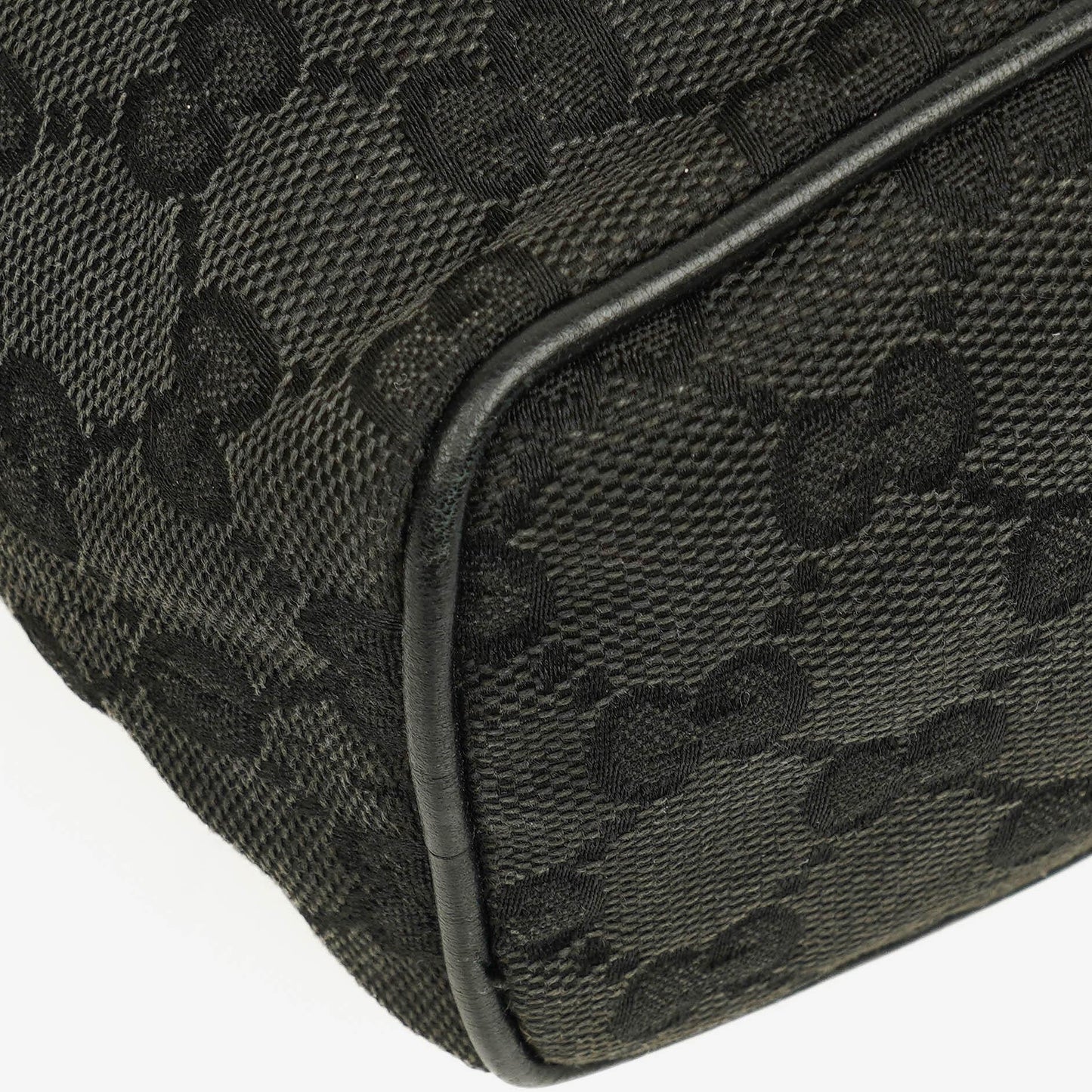 Gucci Vintage Mini Pochette Schwarze GG Monogram Hobo-Tasche