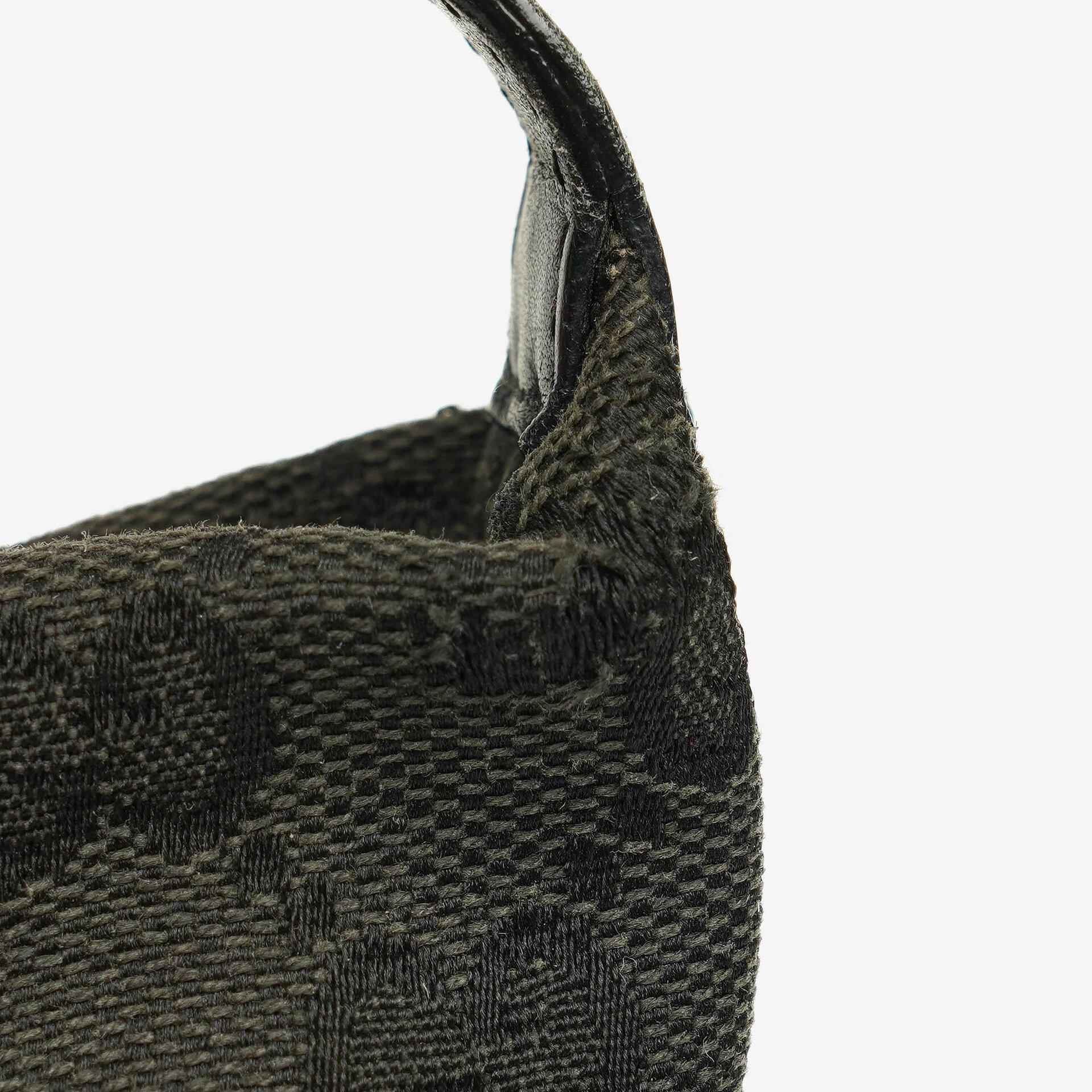 Gucci Vintage Mini Pochette Schwarze GG Monogram Hobo-Tasche