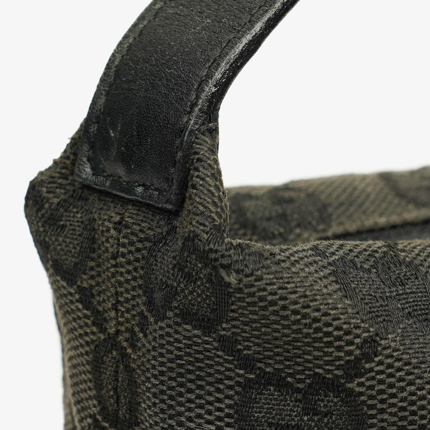 Gucci Vintage Mini Pochette Schwarze GG Monogram Hobo-Tasche