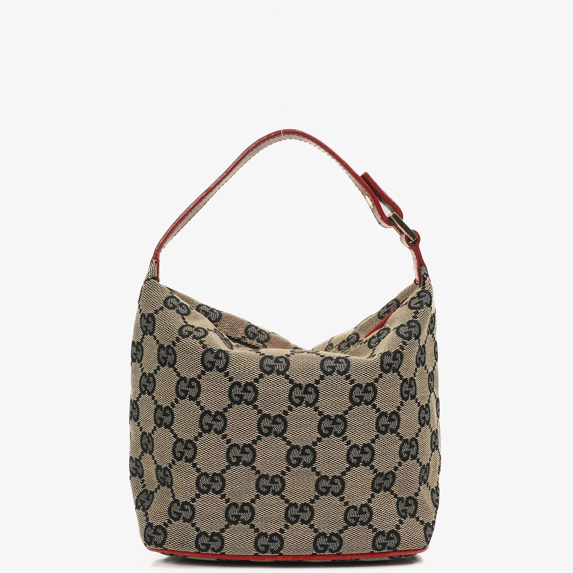Gucci Vintage Mini Pochette GG Monogram Hobo Tasche