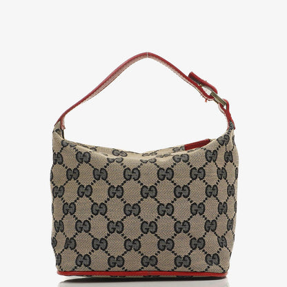 Gucci Vintage Mini Pochette GG Monogram Hobo Tasche