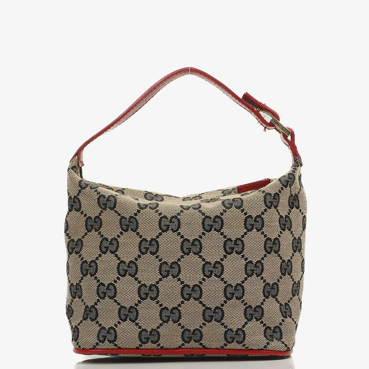 Gucci Vintage Mini Pochette GG Monogram Hobo Tasche
