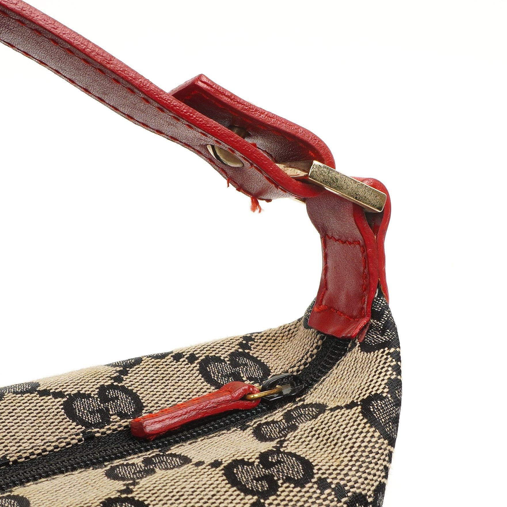 Gucci Vintage Mini Pochette GG Monogram Hobo Tasche