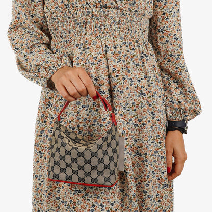 Gucci Vintage Mini Pochette GG Monogram Hobo Tasche