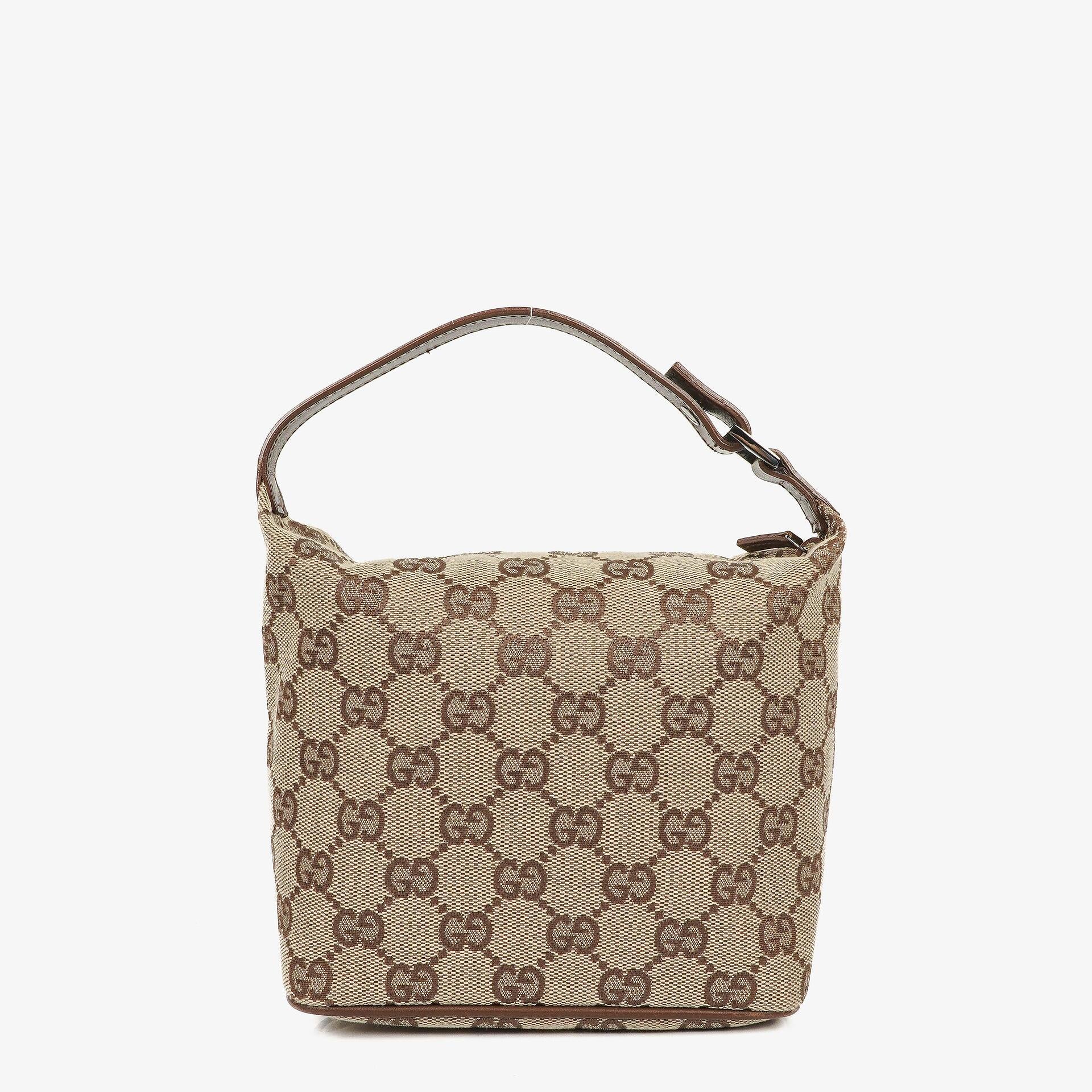 Gucci Vintage Mini Pochette Hobo Tasche mit GG Monogramm