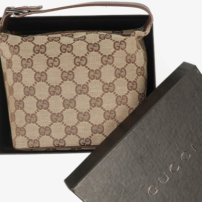 Gucci Vintage Mini Pochette Hobo Tasche mit GG Monogramm