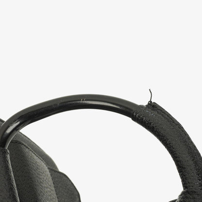 Gucci Vintage Zwei-Wege Kleine Schwarze Leder Umhängetasche