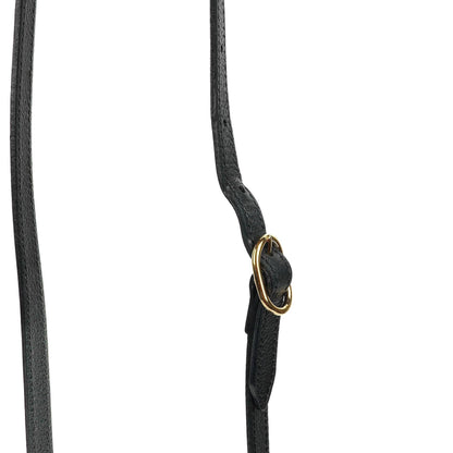 Gucci Web Ophidia Bucket Bag Klein aus schwarzem glasiertem strukturiertem Kalbsleder
