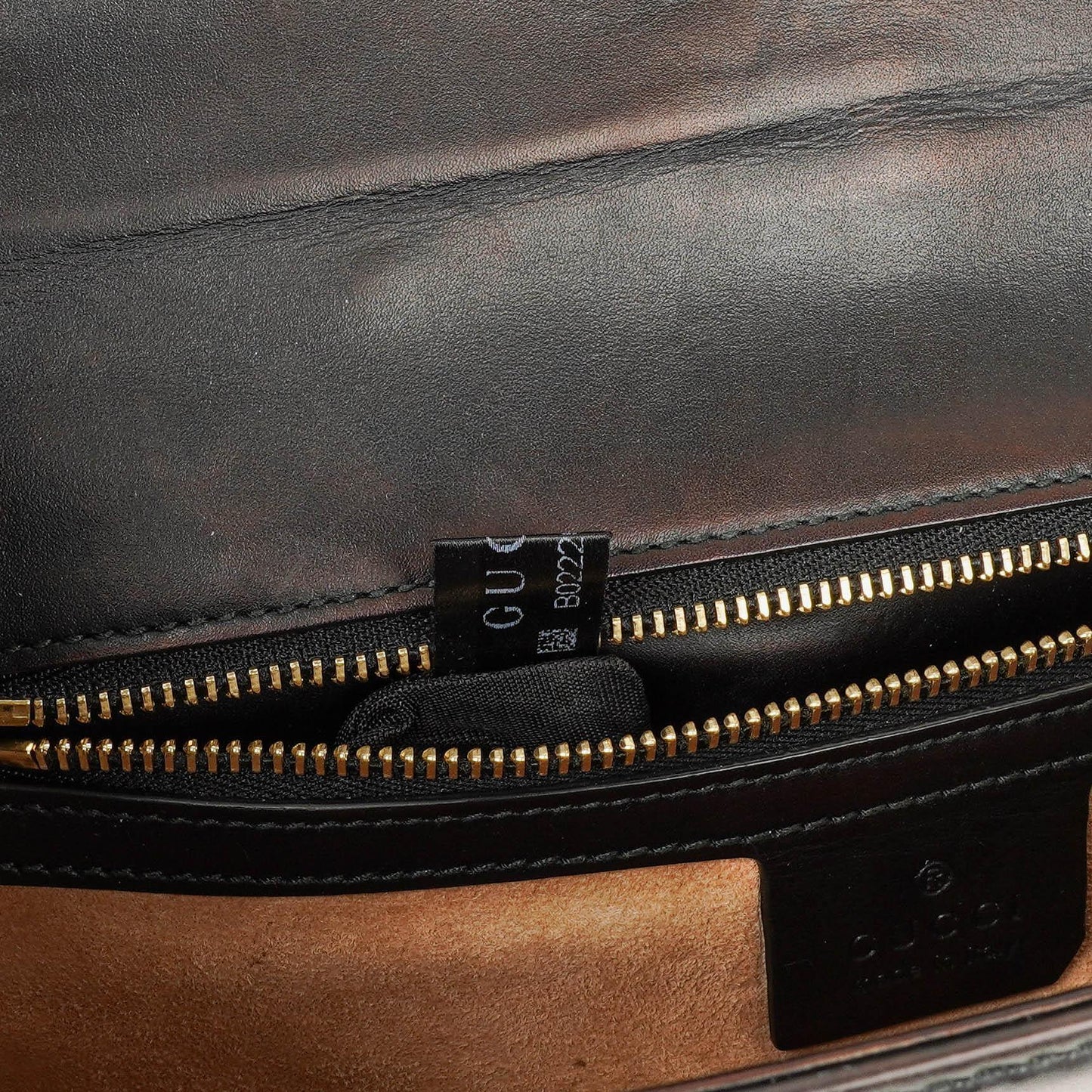 Gucci Web Sylvie Schultertasche aus schwarzem Leder