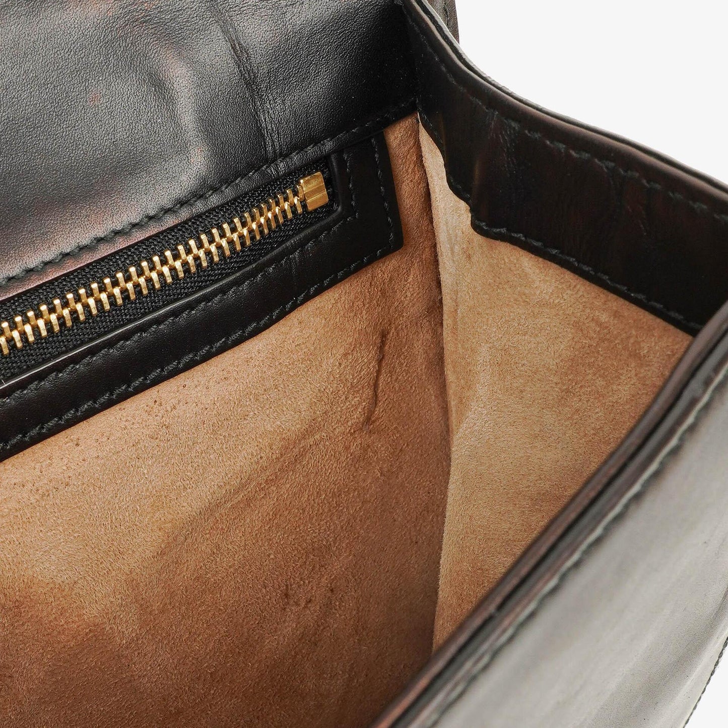 Gucci Web Sylvie Schultertasche aus schwarzem Leder