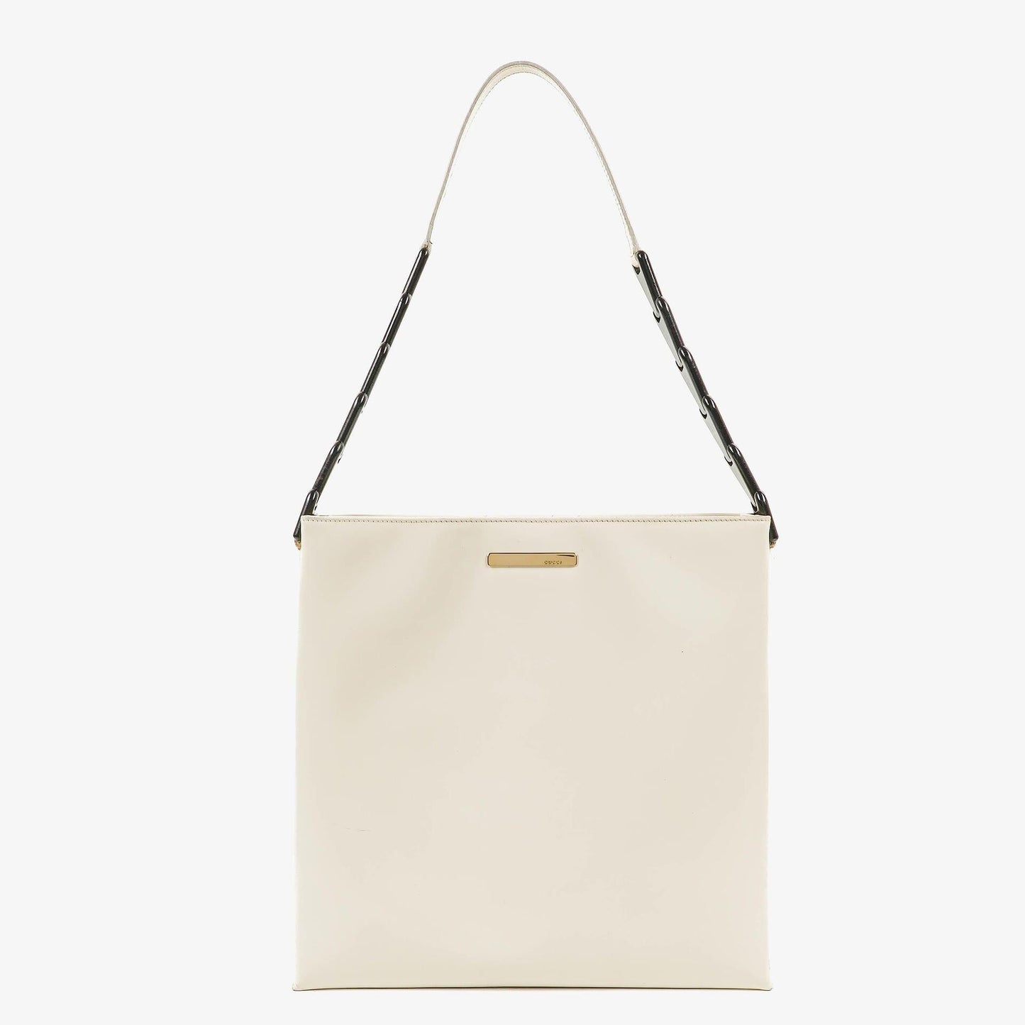 Gucci Schultertasche aus weißem Leder