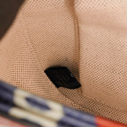 Gucci x adidas Shanghai kleine Horsebit 1955 Schultertasche aus Kalbsleder mit Web, Trefoil und Interlocking G in Rot Weiß Blau