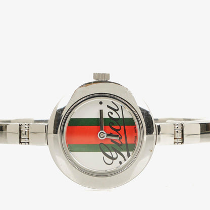 Gucci YA105 Damenuhr aus Edelstahl