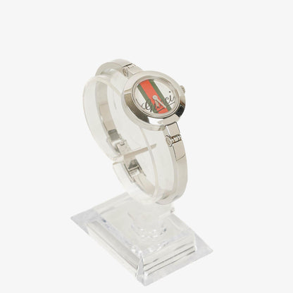 Gucci YA105 Damenuhr aus Edelstahl