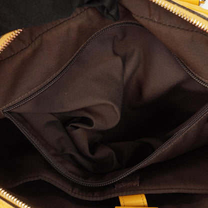 Gucci Gelbe Diamante Leder Business Tasche