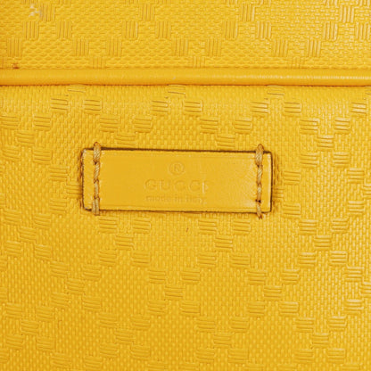 Gucci Gelbe Diamante Leder Business Tasche
