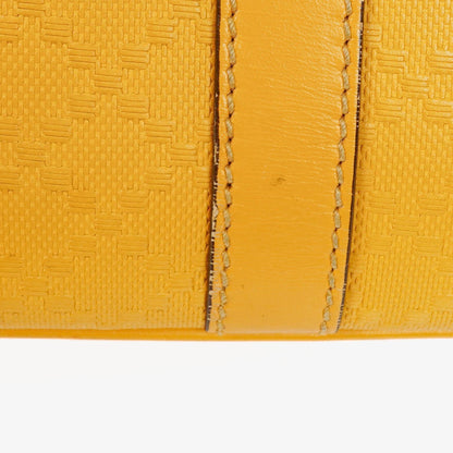Gucci Gelbe Diamante Leder Business Tasche