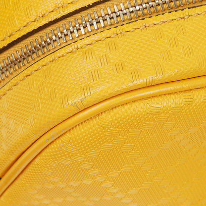 Gucci Gelbe Diamante Leder Business Tasche