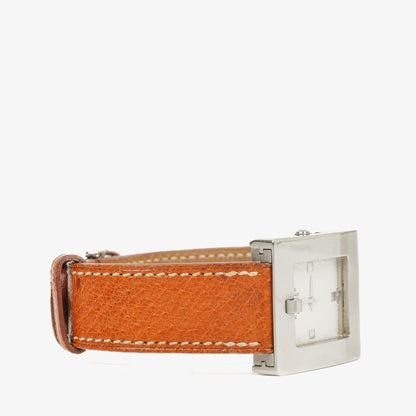 Hermès Belt Damenuhr 26 mm aus Leder und Edelstahl
