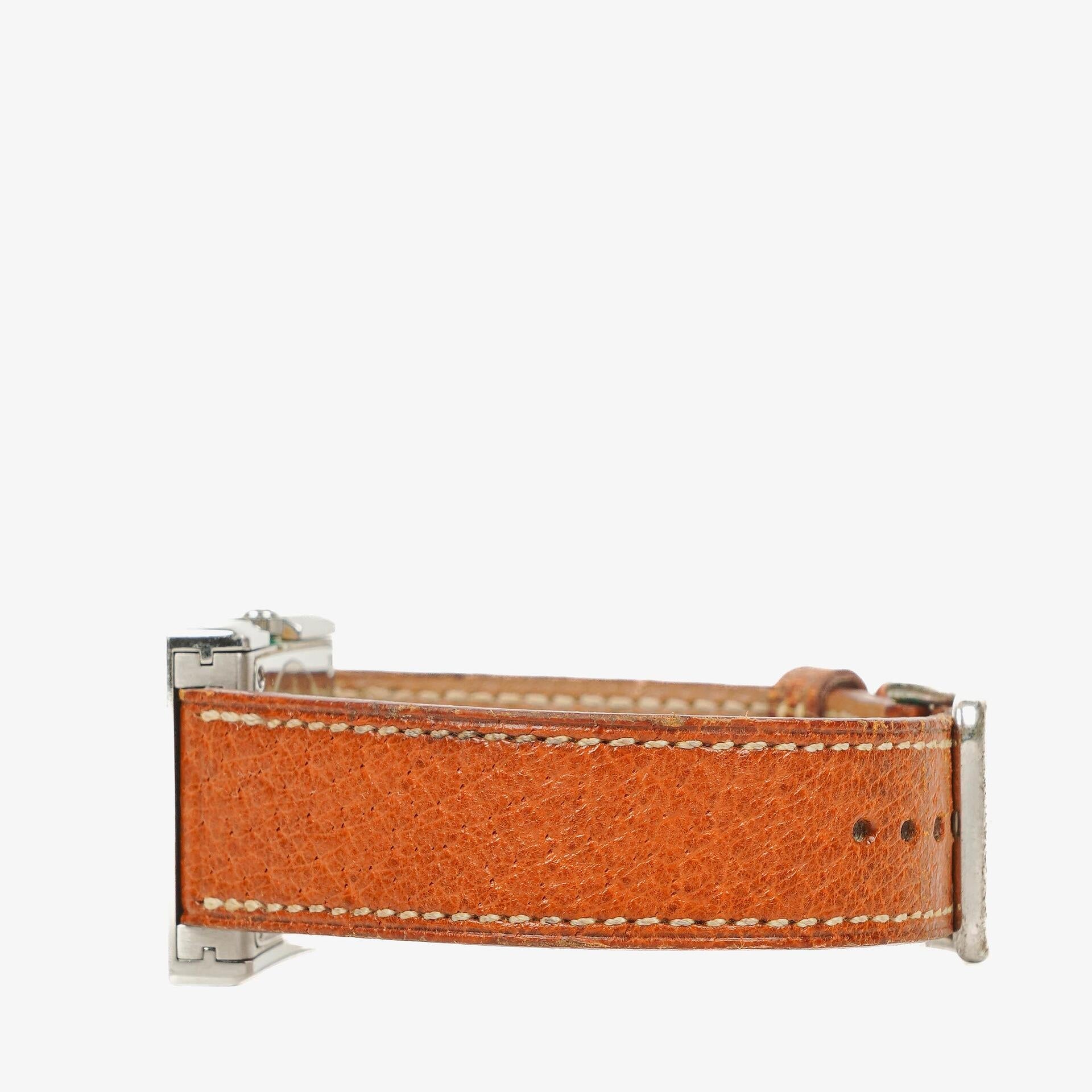Hermès Belt Damenuhr 26 mm aus Leder und Edelstahl