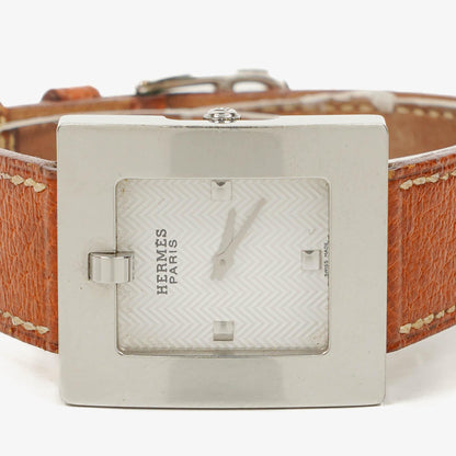 Hermès Belt Damenuhr 26 mm aus Leder und Edelstahl