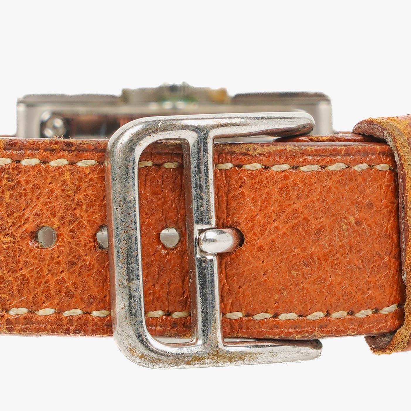 Hermès Belt Damenuhr 26 mm aus Leder und Edelstahl