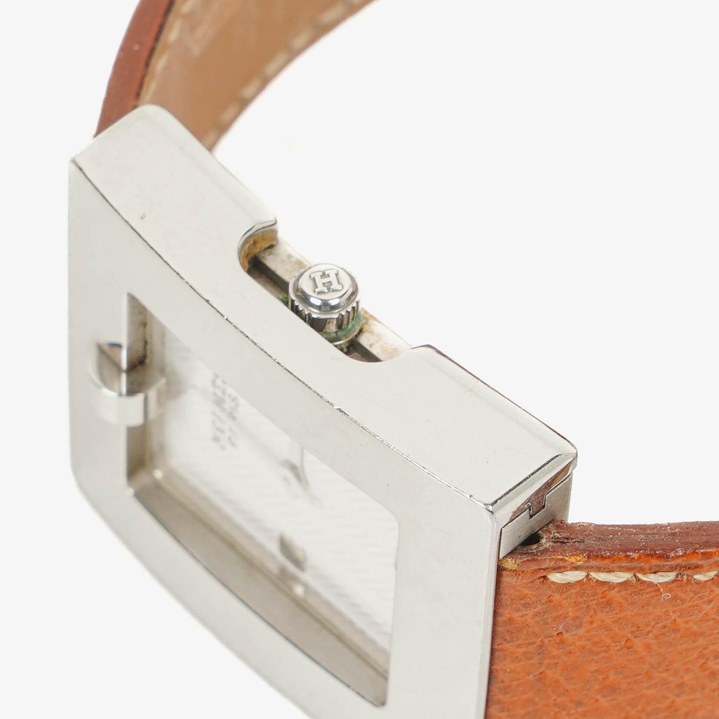 Hermès Belt Damenuhr 26 mm aus Leder und Edelstahl