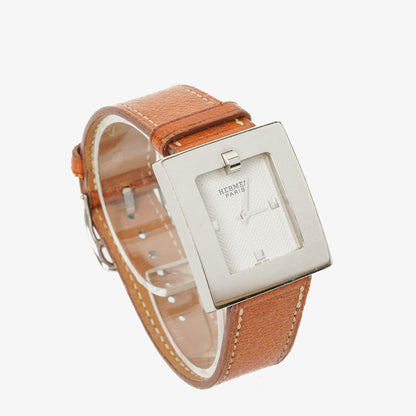 Hermès Belt Damenuhr 26 mm aus Leder und Edelstahl