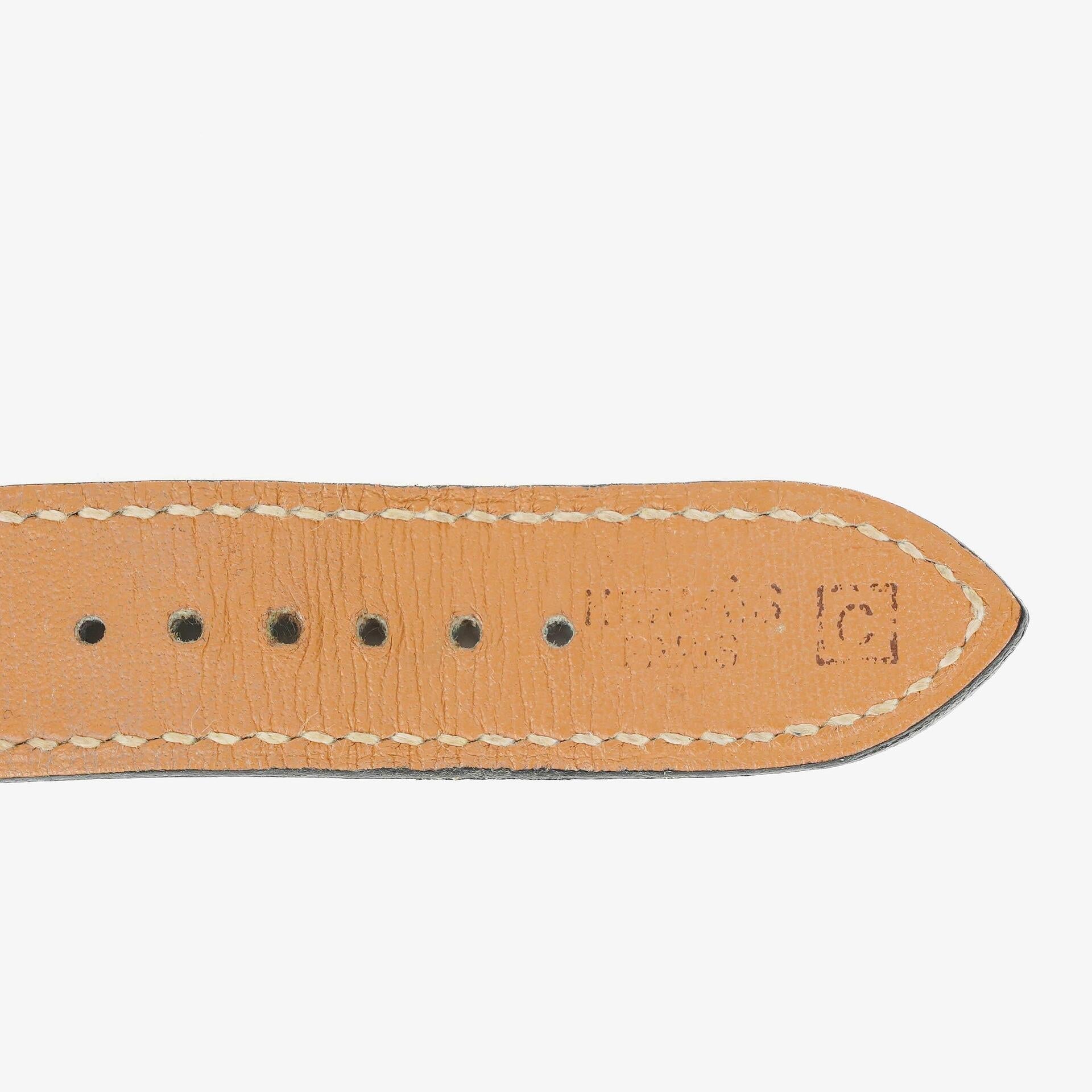 Hermès Belt Damenuhr 26 mm aus Leder und Edelstahl