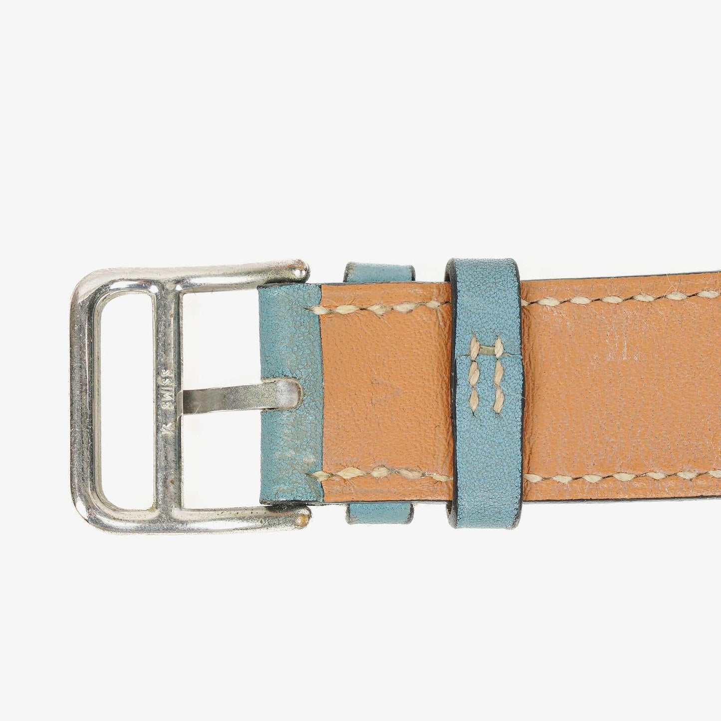 Hermès Belt Damenuhr 26 mm aus Leder und Edelstahl