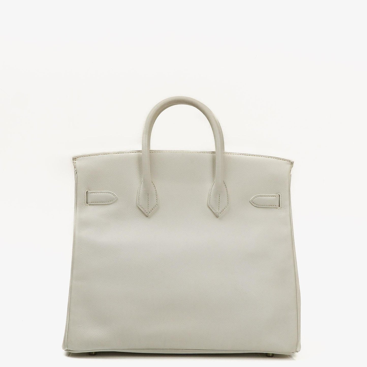 Hermès Birkin 32 Haut à Courroies Off White Leder mit goldener Hardware
