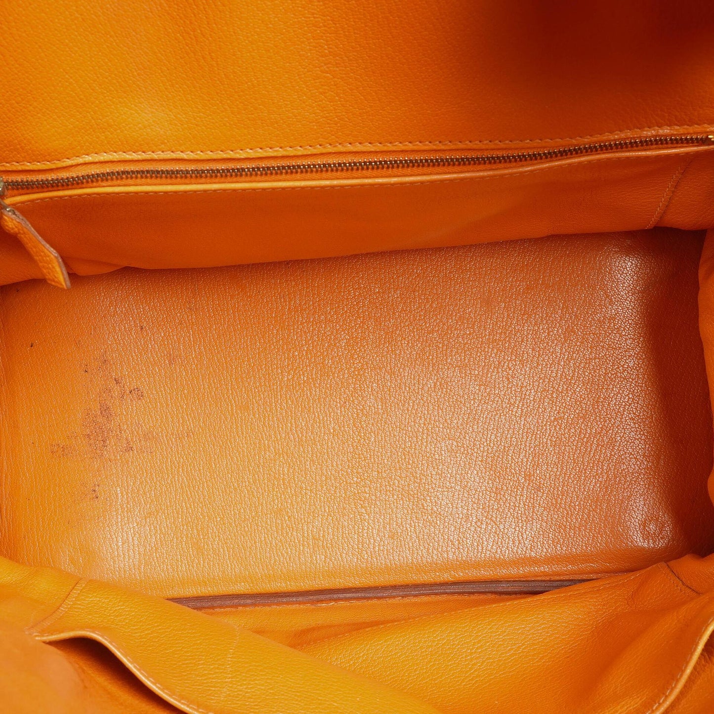 Hermes Birkin 35 orange Togo mit goldenen Beschlägen