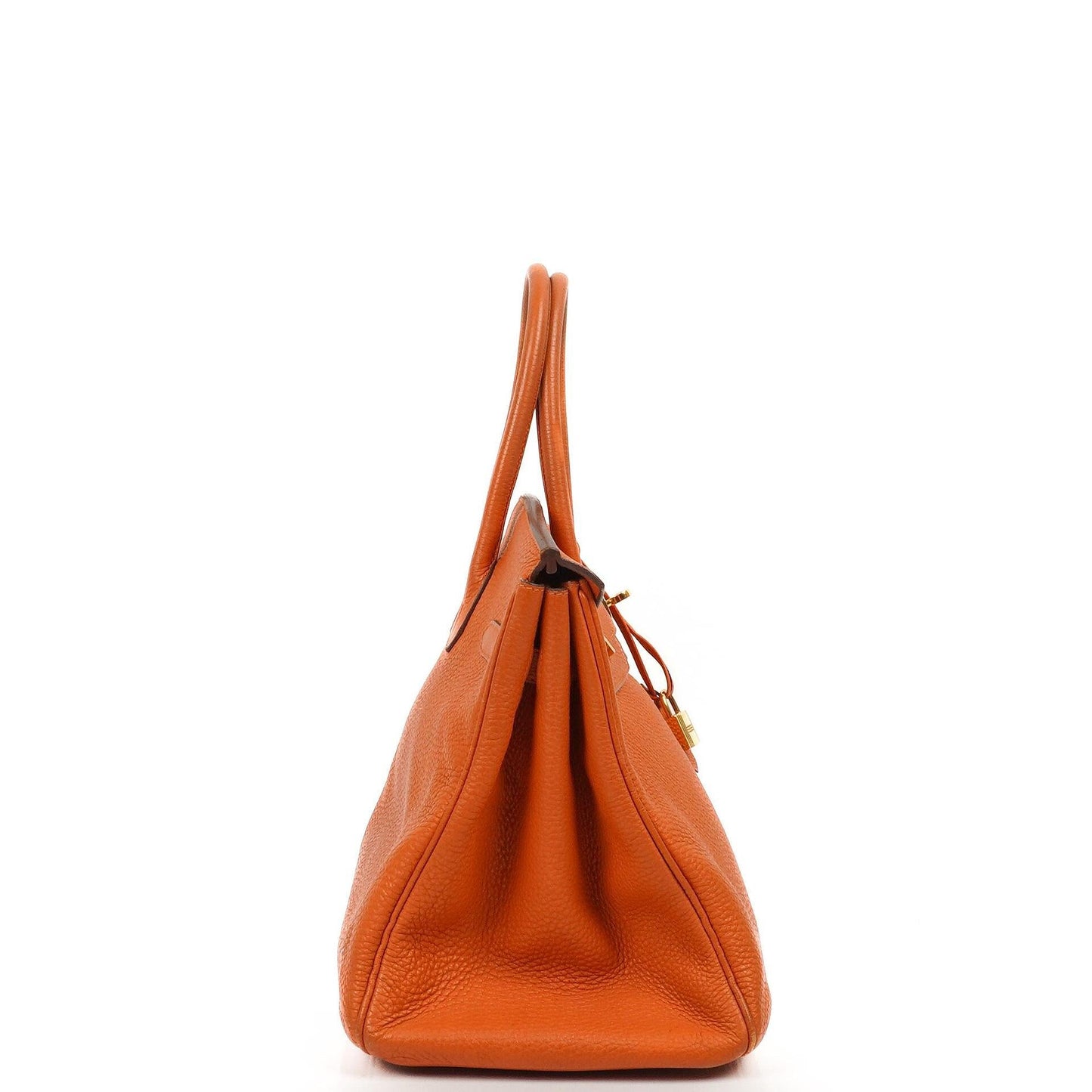 Hermes Birkin 35, Orange Togo, Gold Hardware