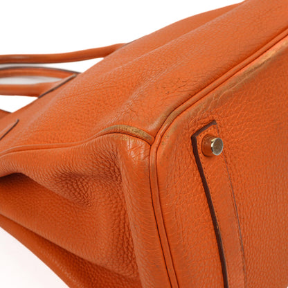 Hermes Birkin 35, Orange Togo, Gold Hardware