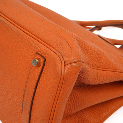 Hermes Birkin 35, Orange Togo, Gold Hardware