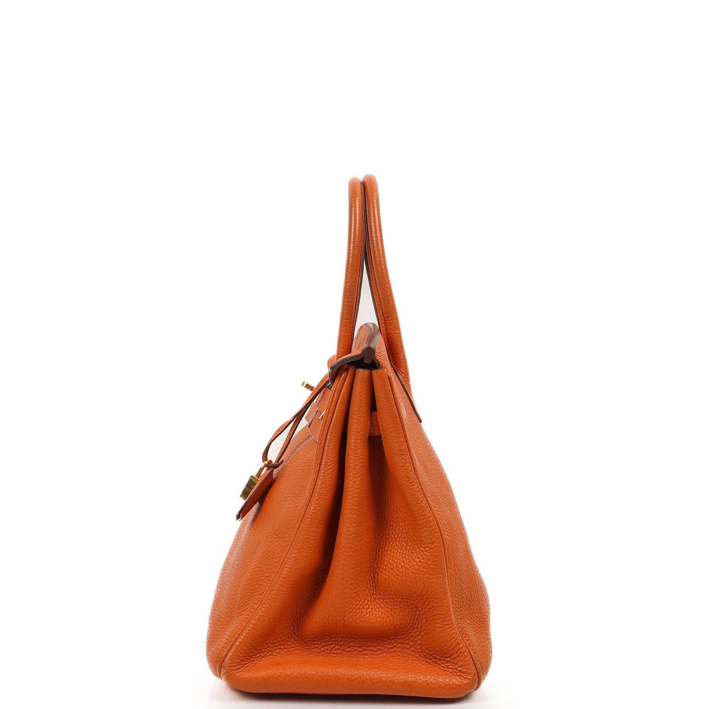 Hermes Birkin 35, Orange Togo, Gold Hardware