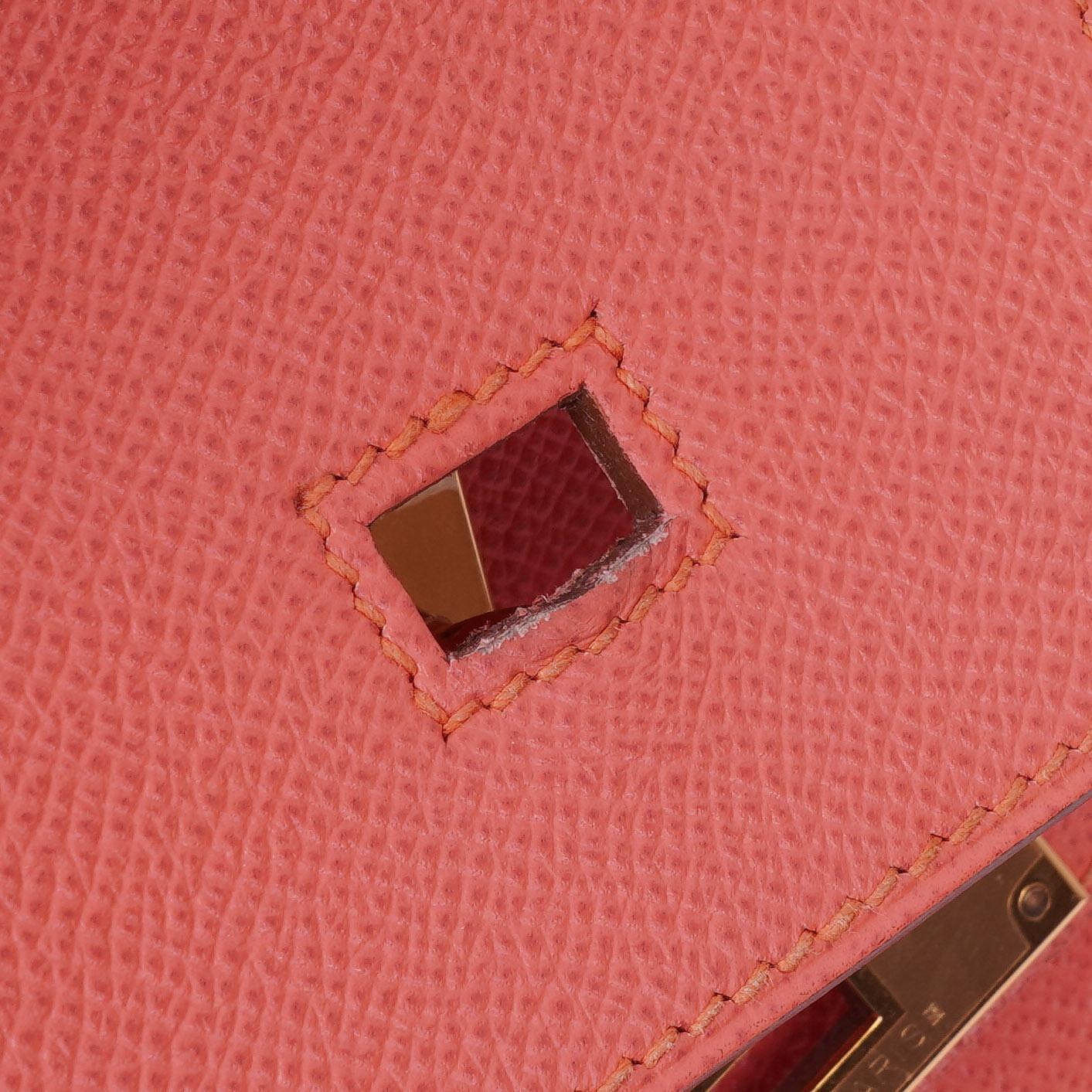 Hermès Birkin 35 Rose Jaipur Epsom mit Goldbeschlägen