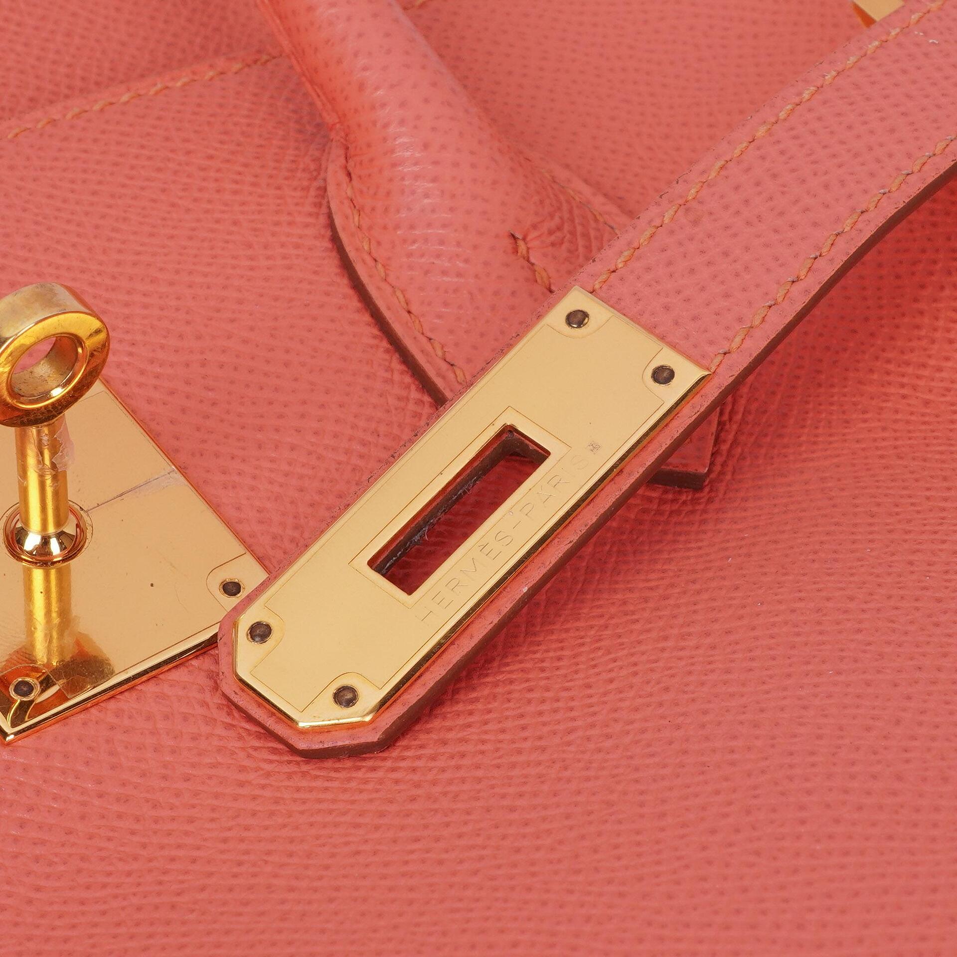 Hermès Birkin 35 Rose Jaipur Epsom mit Goldbeschlägen