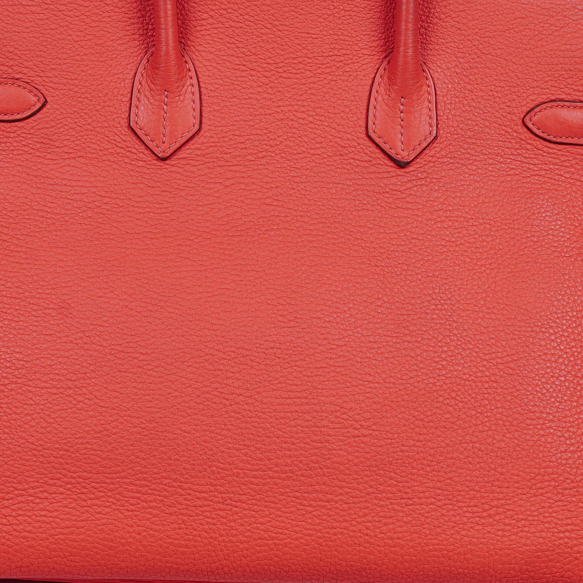 Hermès Birkin 35 aus Taurillon Clemence in Rose Jaipur mit Palladium-Hardware