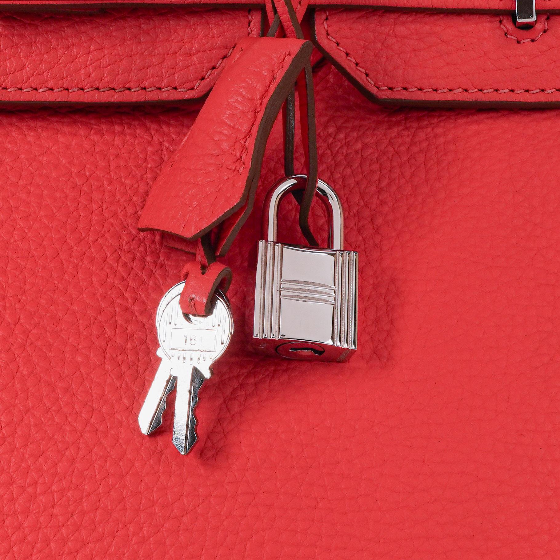 Hermès Birkin 35 aus Taurillon Clemence in Rose Jaipur mit Palladium-Hardware