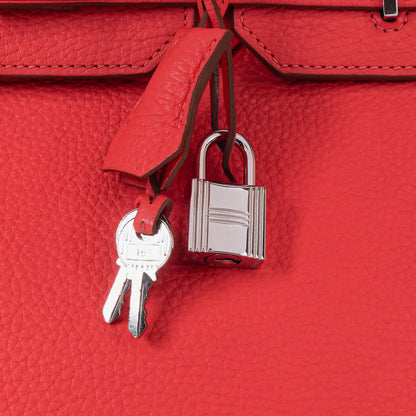 Hermès Birkin 35 aus Taurillon Clemence in Rose Jaipur mit Palladium-Hardware