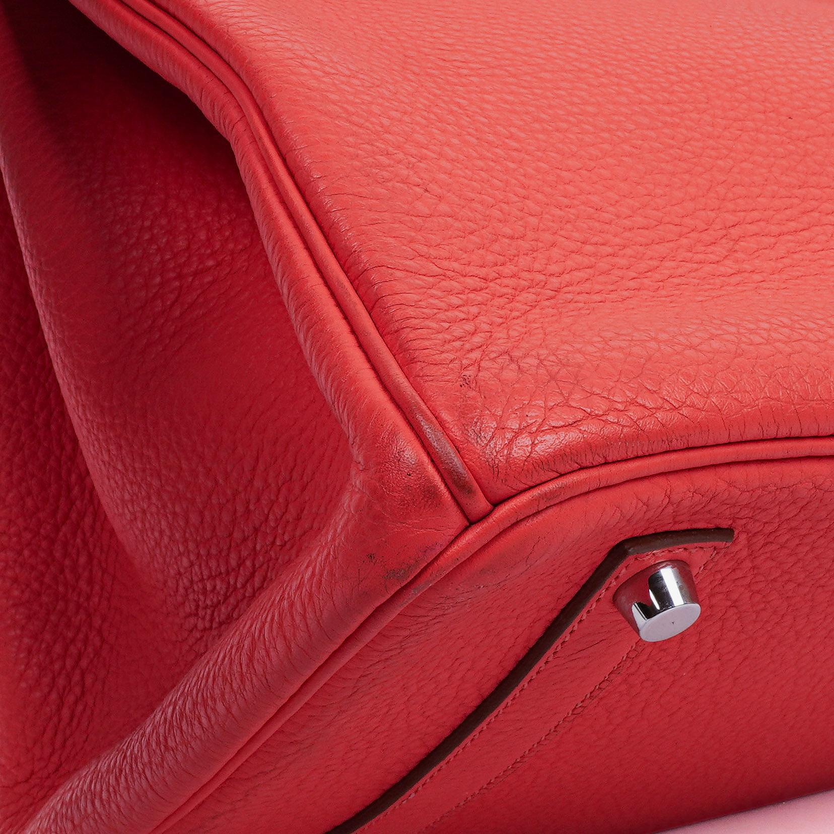 Hermès Birkin 35 aus Taurillon Clemence in Rose Jaipur mit Palladium-Hardware