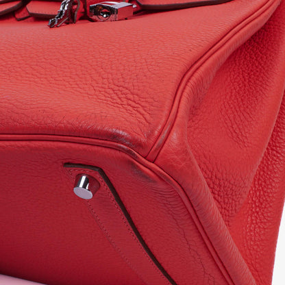 Hermès Birkin 35 aus Taurillon Clemence in Rose Jaipur mit Palladium-Hardware