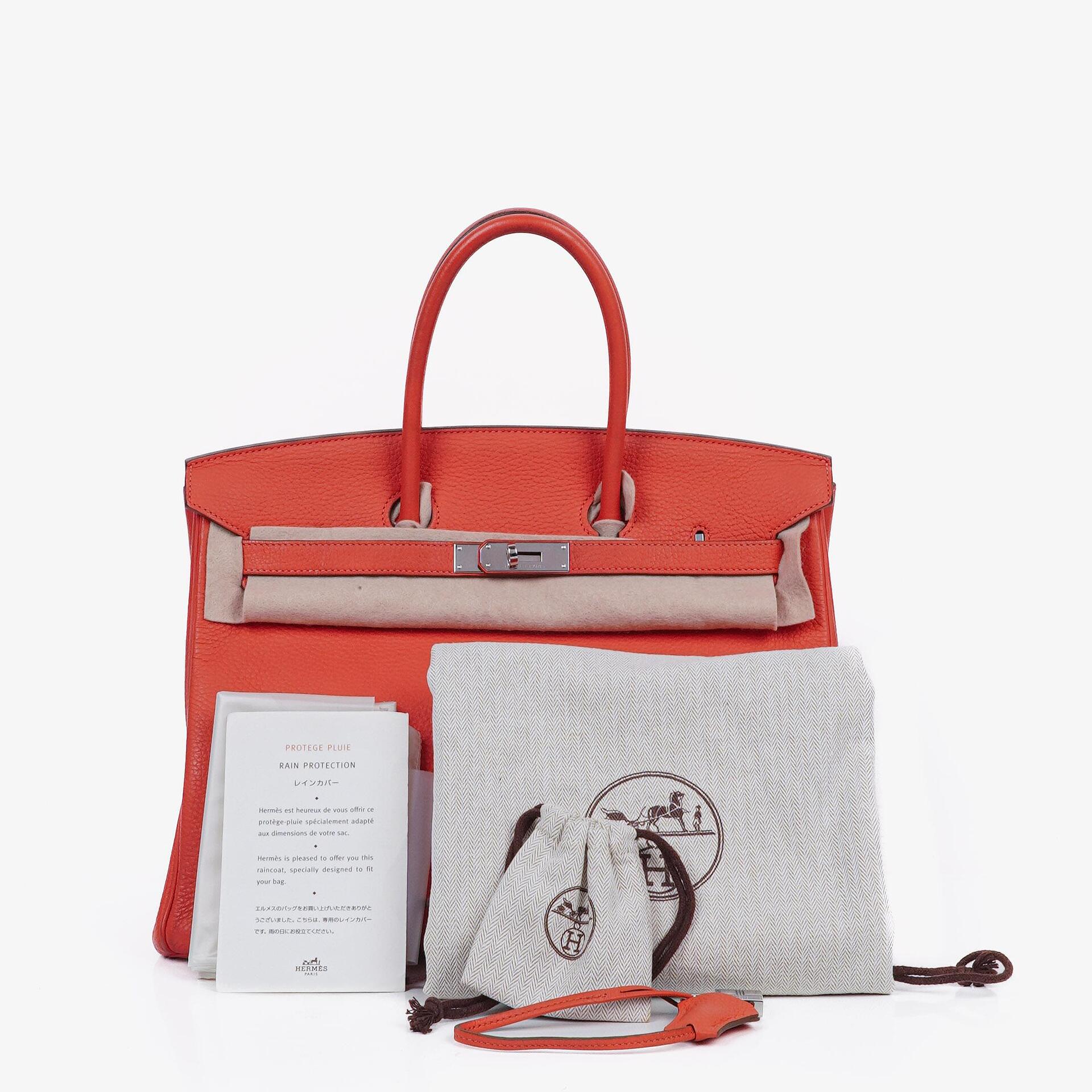 Hermès Birkin 35 aus Taurillon Clemence in Rose Jaipur mit Palladium-Hardware