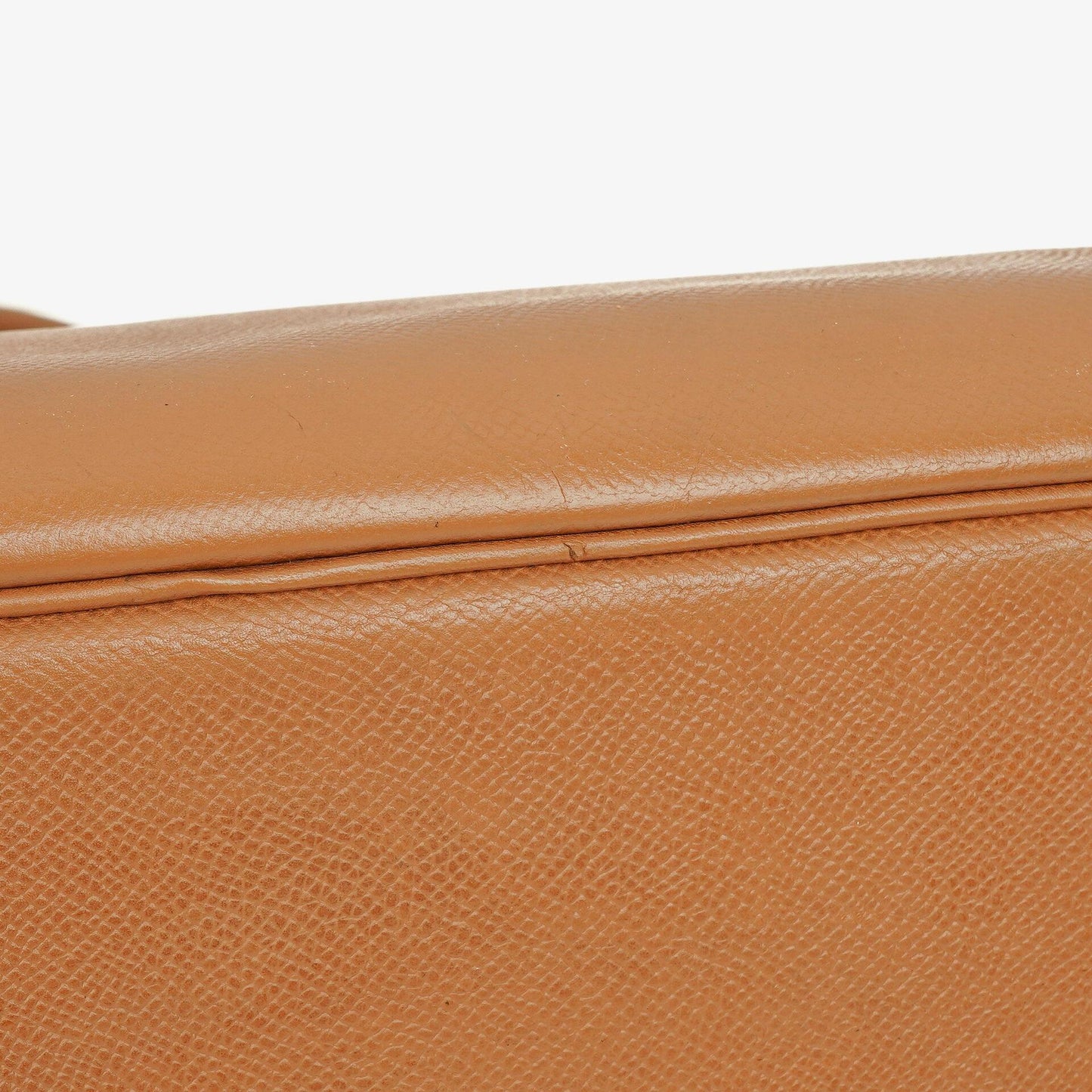 Hermes Birkin 40 Retourne Tasche aus goldfarbenem Courchevel-Leder mit Goldbeschlägen
