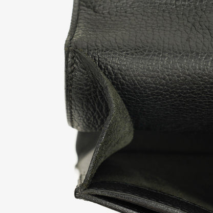 Hermès Sac à Dépêches 27 Tasche aus schwarzem Nero Clemence Leder
