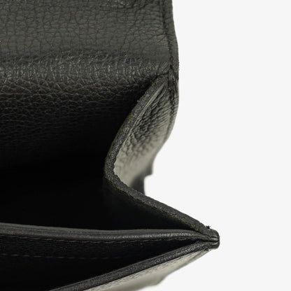 Hermès Sac à Dépêches 27 Tasche aus schwarzem Nero Clemence Leder