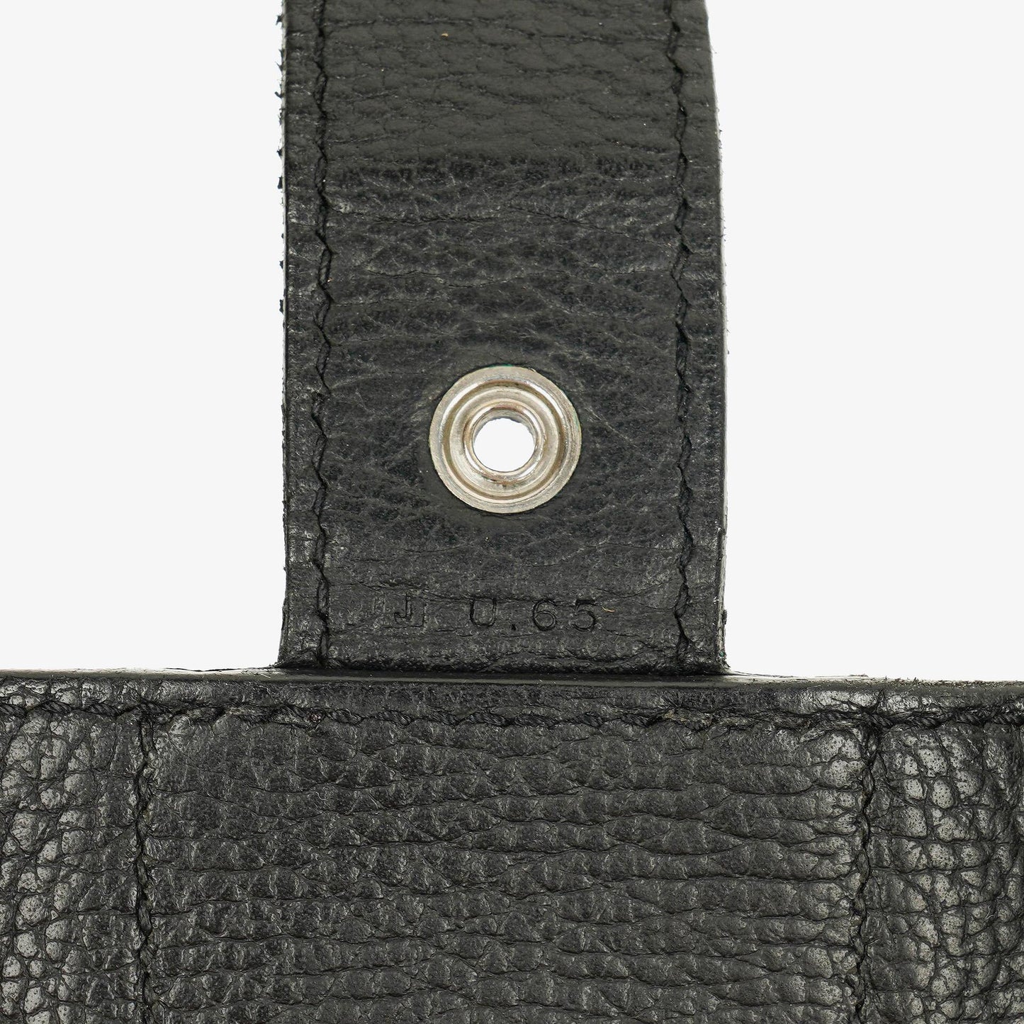 Hermès Sac à Dépêches 27 Tasche aus schwarzem Nero Clemence Leder