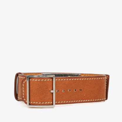 Hermès Cherche Midi CM1.210 Uhr aus Stahl und Leder