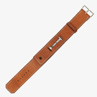 Hermès Cherche Midi CM1.210 Uhr aus Stahl und Leder